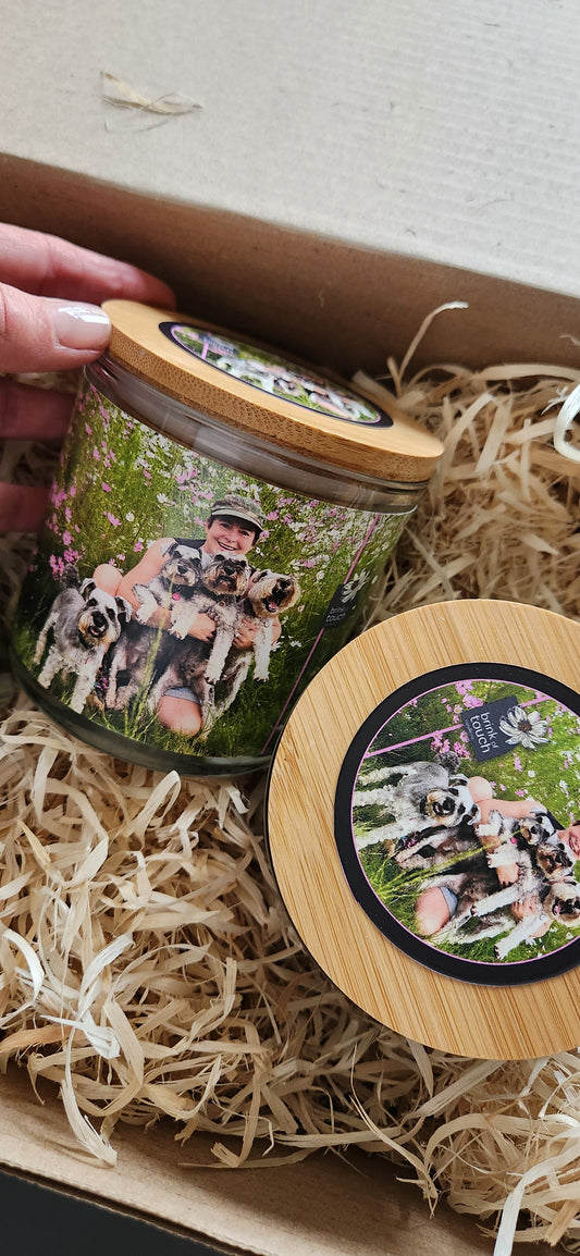 Personalised Candle - 400ml - close up