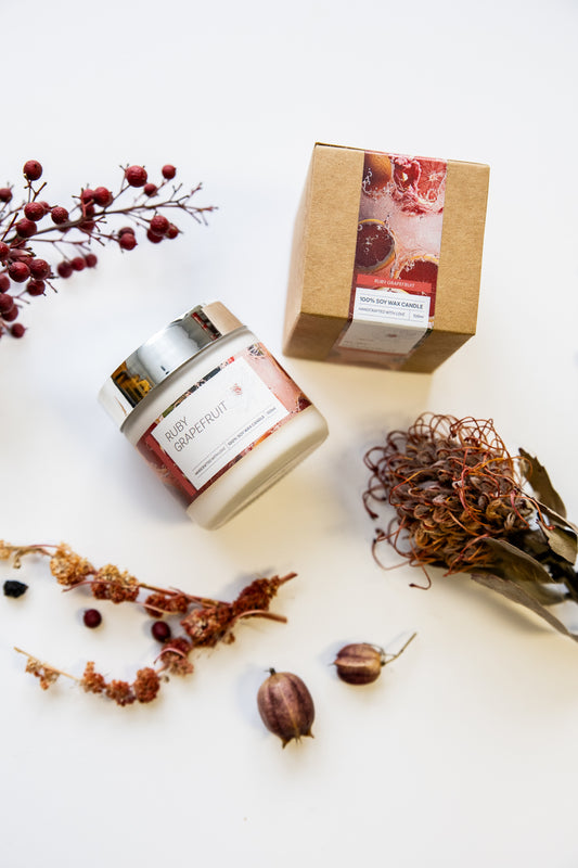 mini candle | ruby grapefruit