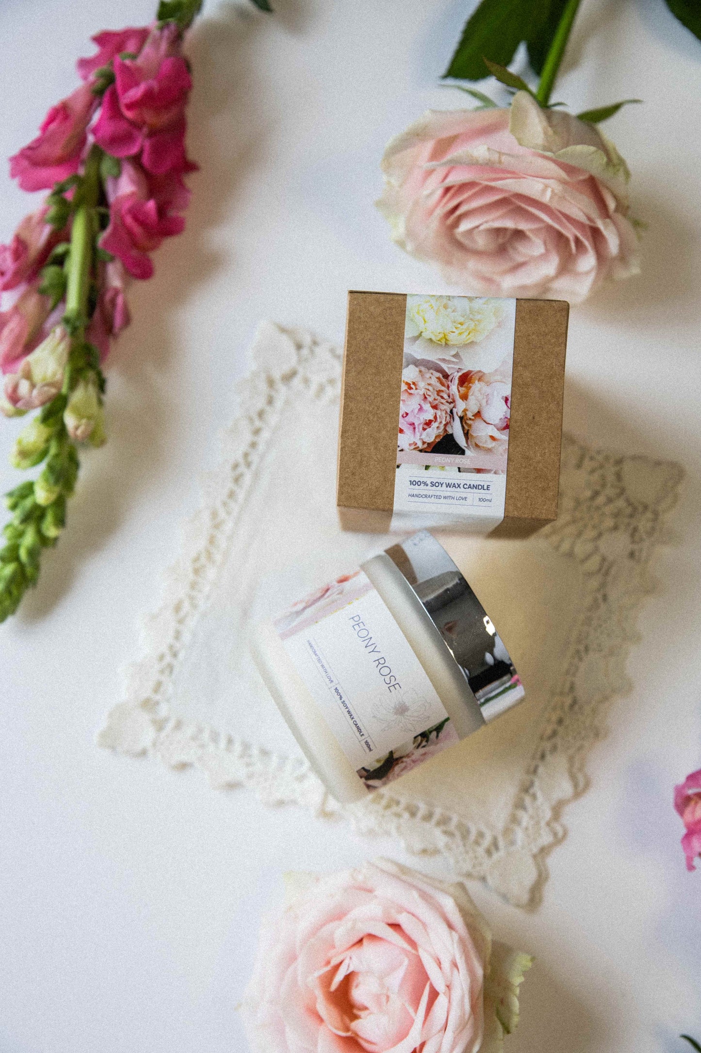 mini candle | peony rose