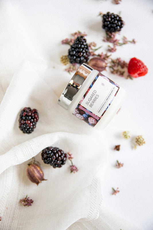 mini candle | sugared berries