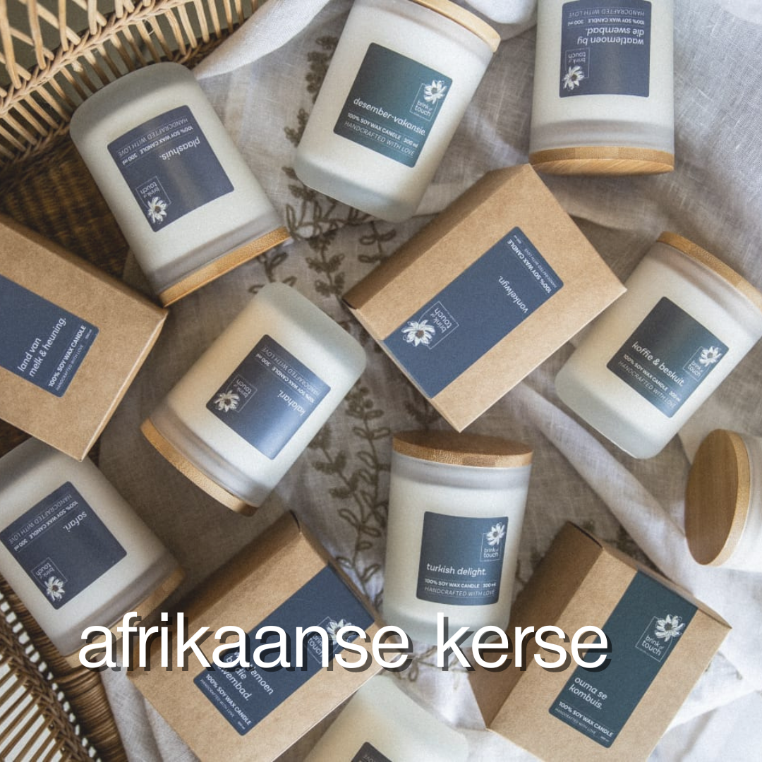 Afrikaanse kerse vir 'n nostalgie reis van die goeie ou dae