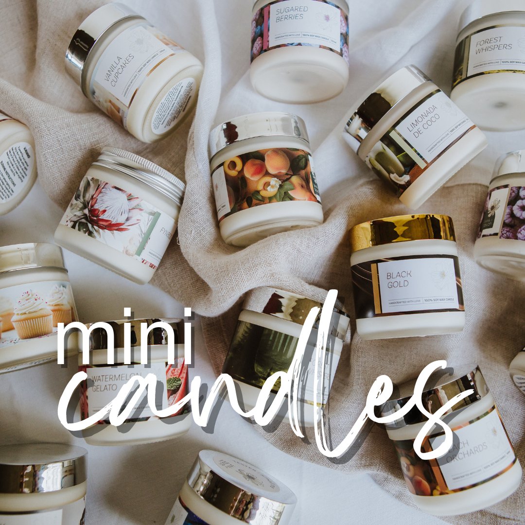 mini soy wax candles