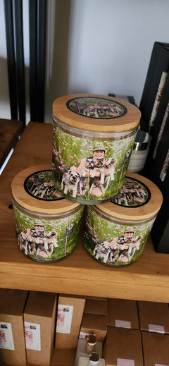 Personalised Candle - 400ml - styled shot