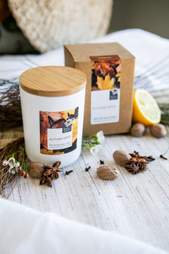 Autumn Spice Candle - close up