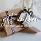 Brink of Touch | Gift Voucher - styled shot