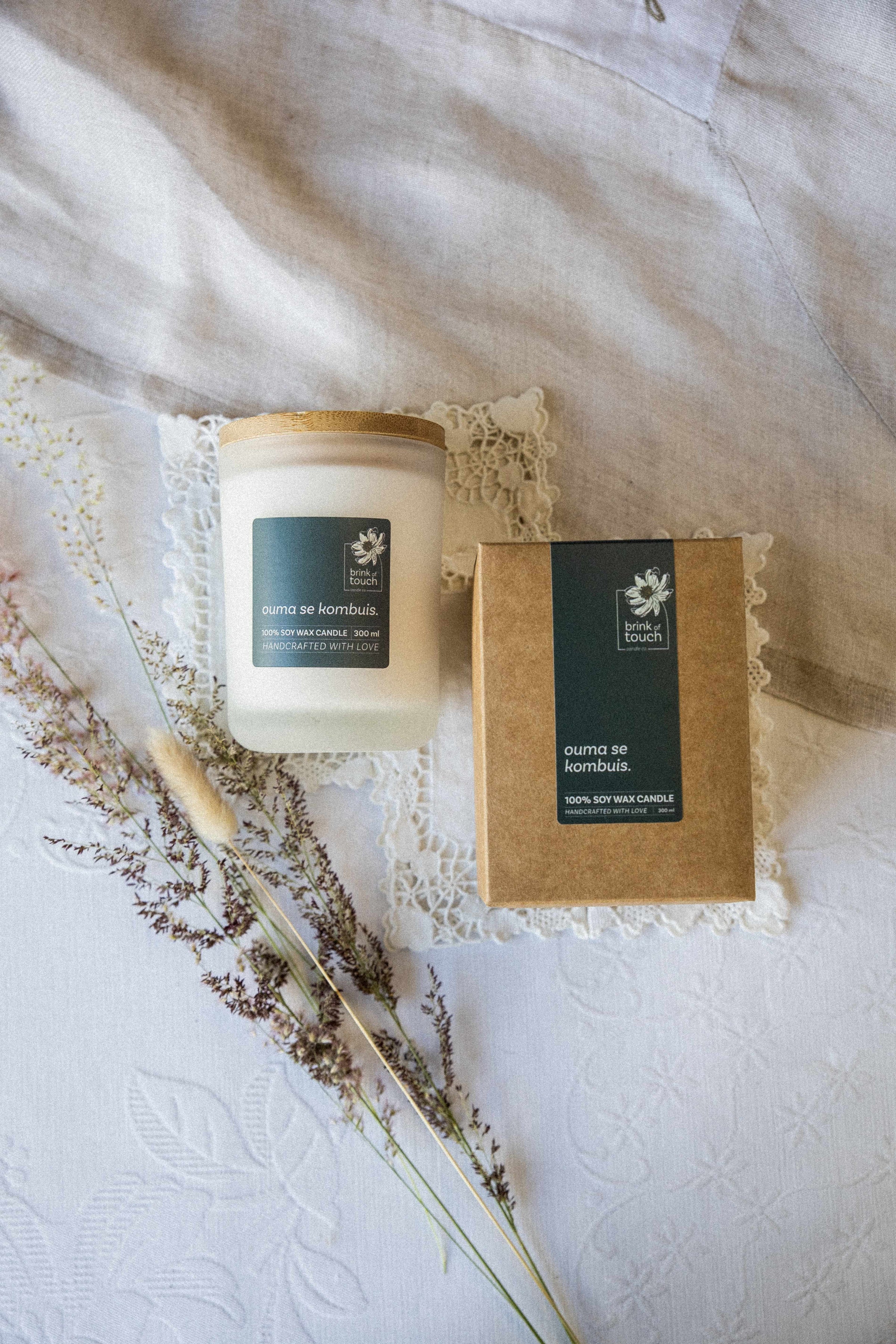 Afrikaanse Kers | Ouma Se Kombuis candle - close up