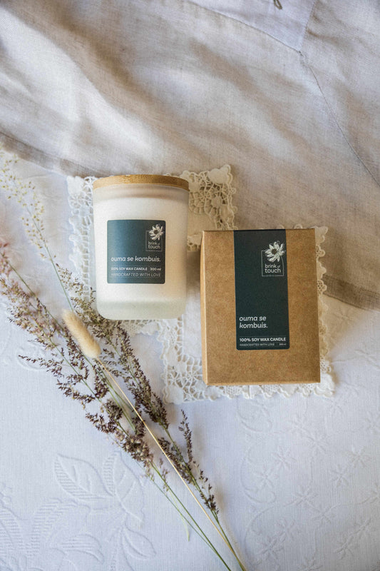 Afrikaanse Kers | Ouma Se Kombuis candle - close up