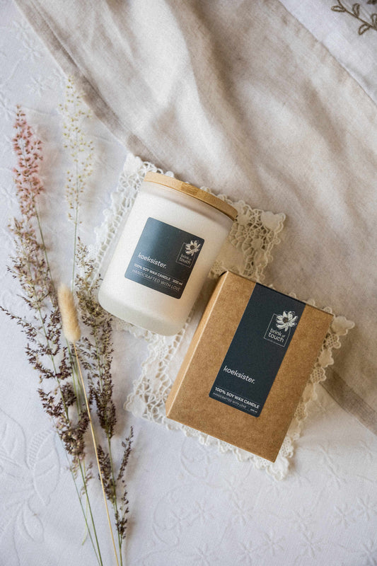 Afrikaanse Kers | Koeksister candle - close up