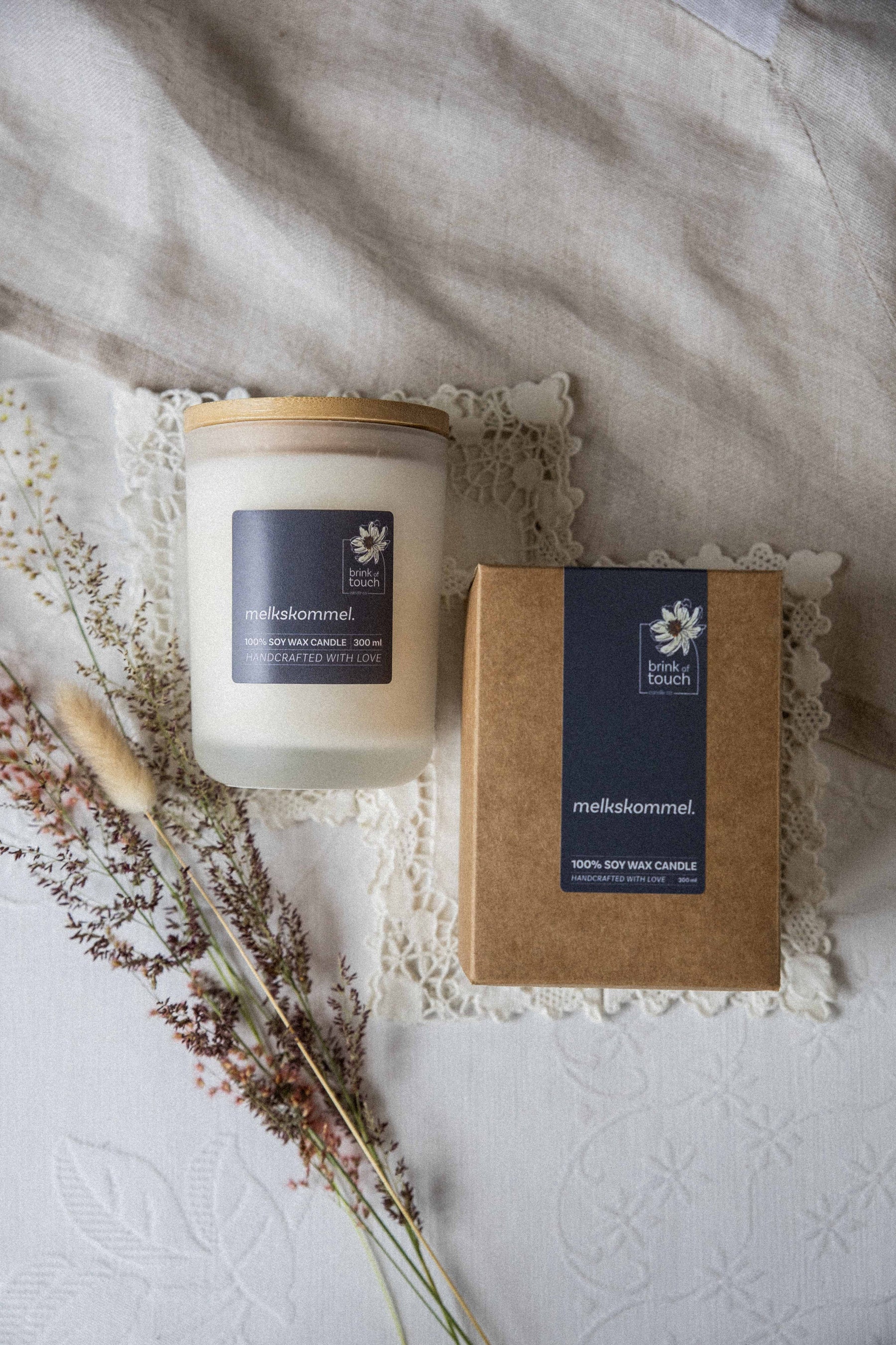 Afrikaanse Kers | Melkskommel candle by Brink of Touch