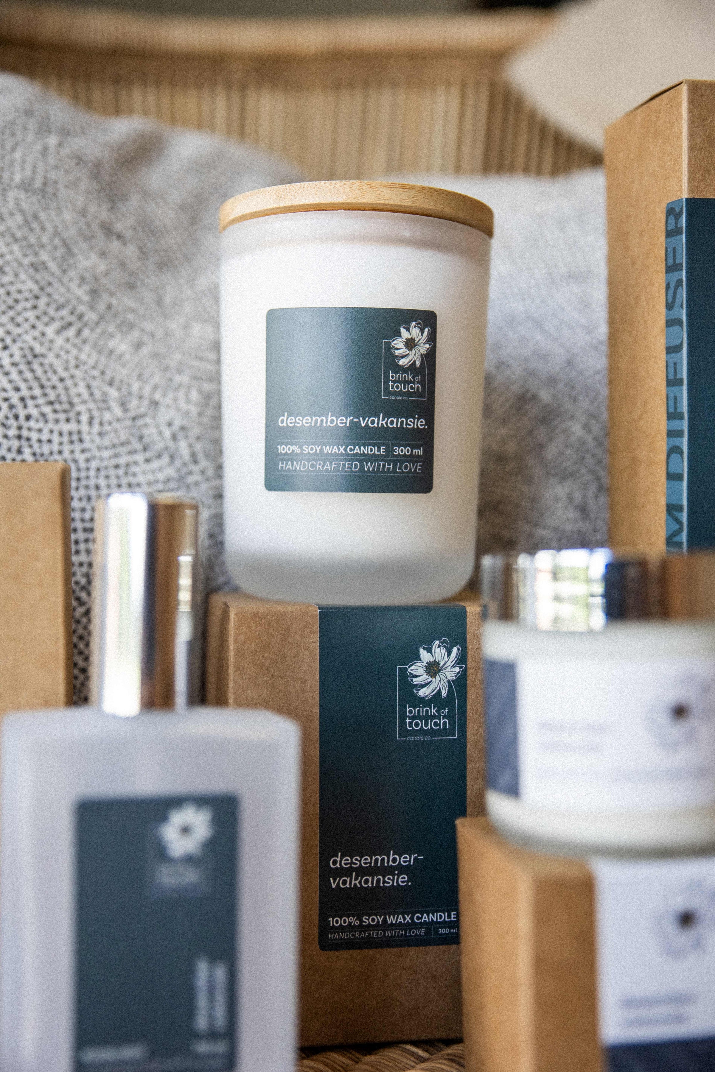 Afrikaanse Kers | Desember Vakansie candle - packaging