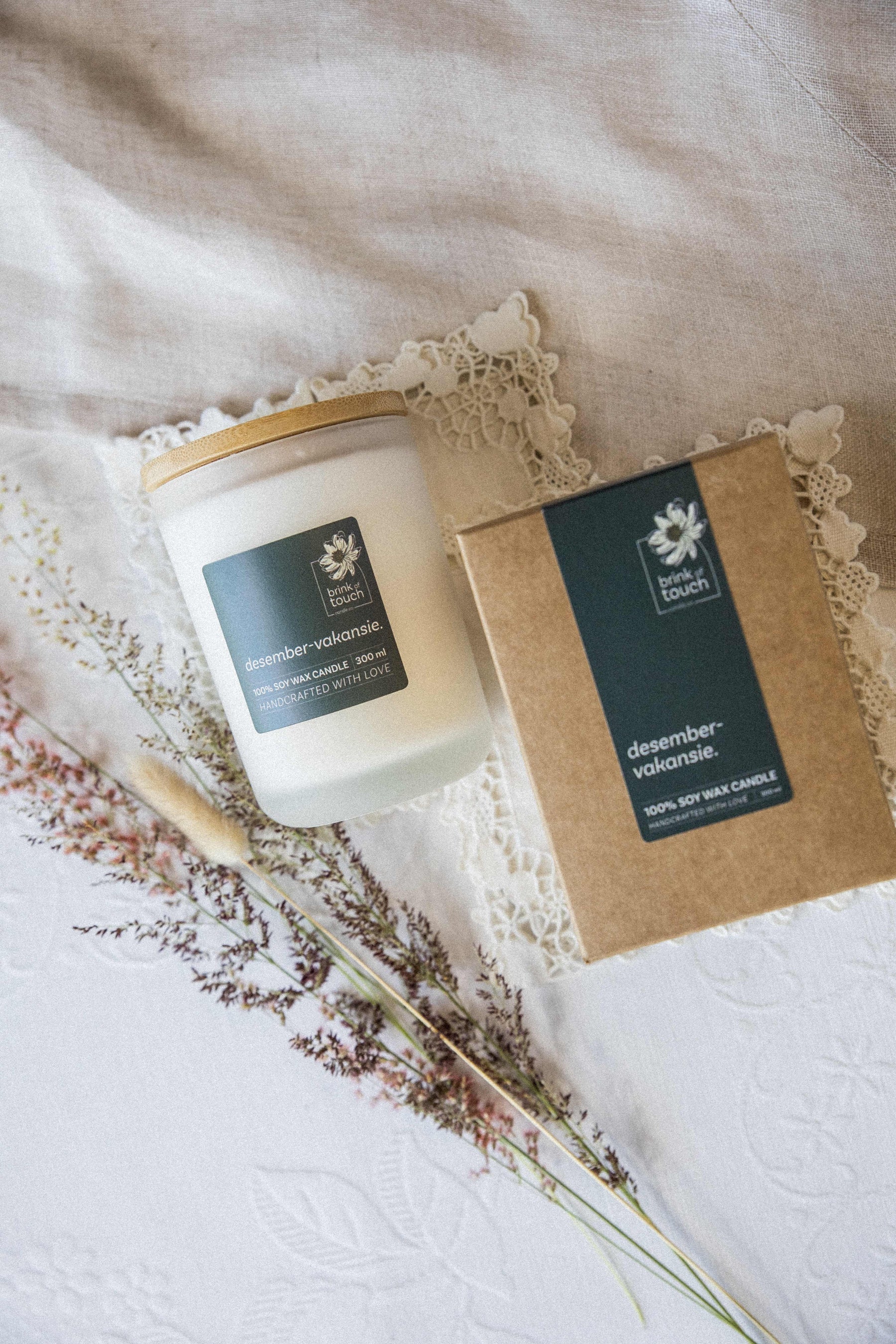 Afrikaanse Kers | Desember Vakansie candle - styled shot