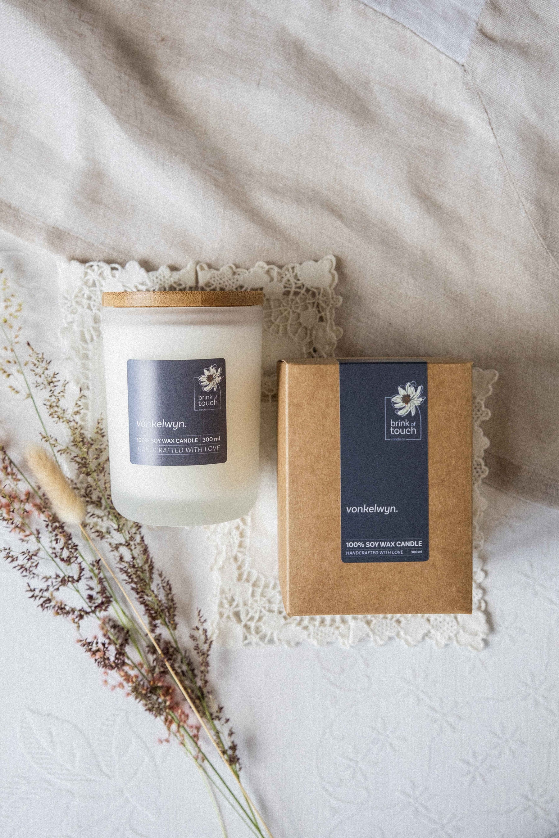 Afrikaanse Kers | Vonkelwyn candle by Brink of Touch