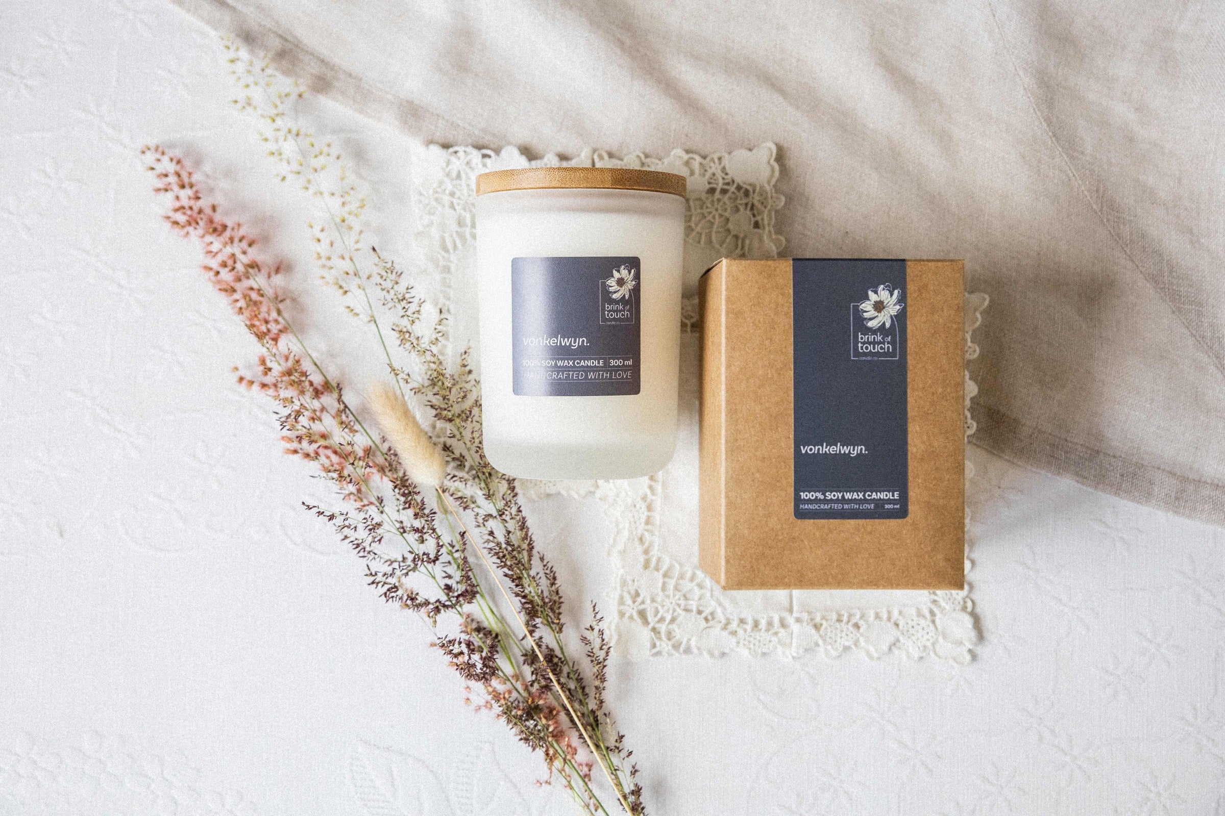 Afrikaanse Kers | Vonkelwyn candle - close up