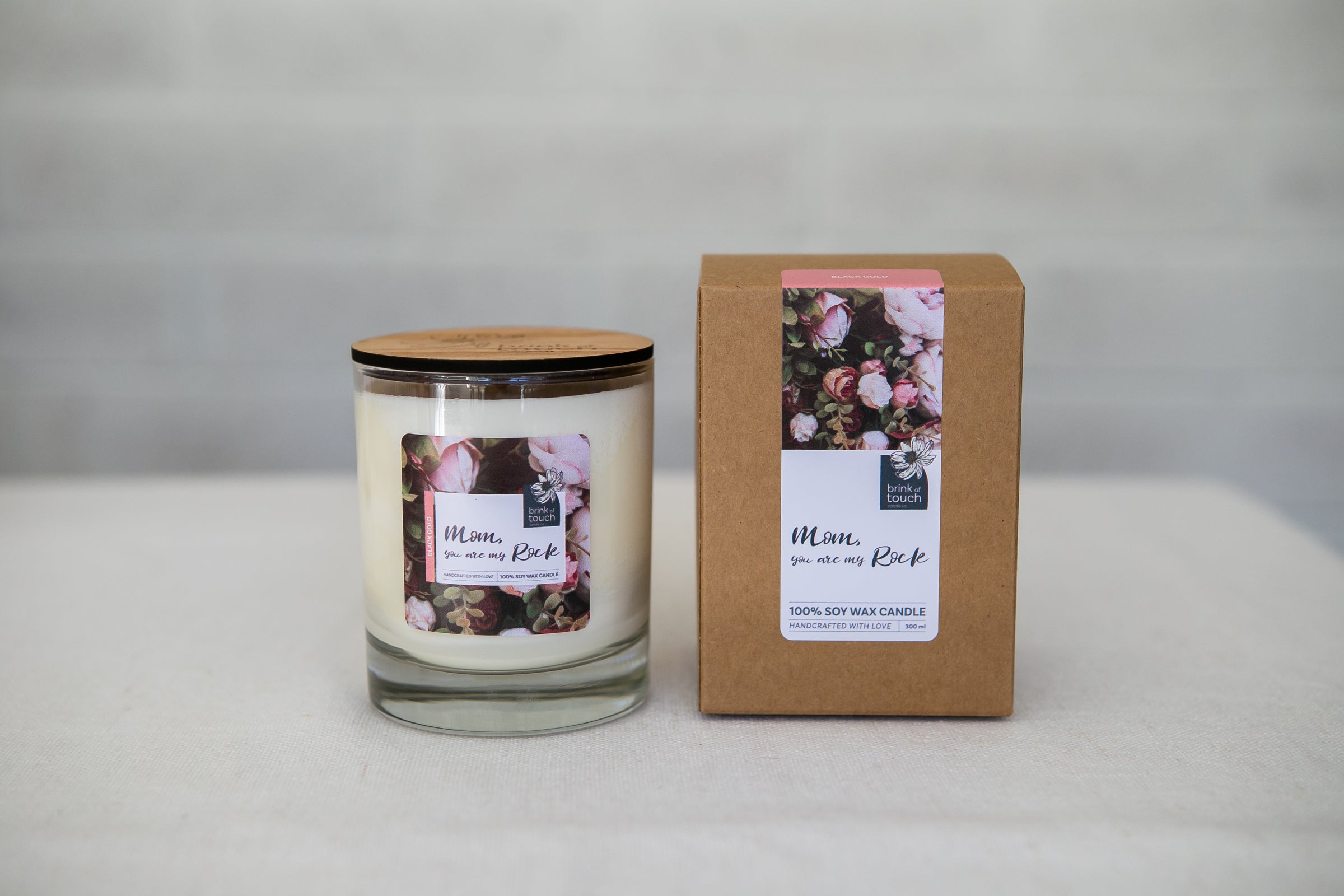 Mom Candle | Mom You Are My Rock - Grapefruit Daiquiri - close up
