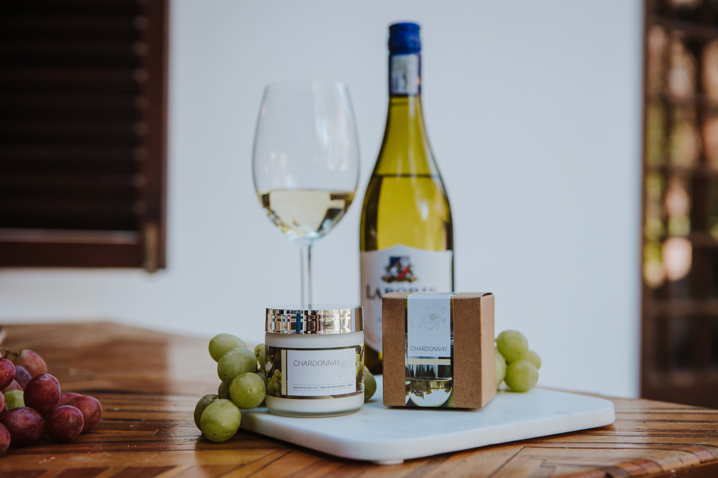 wine candle | chardonnay