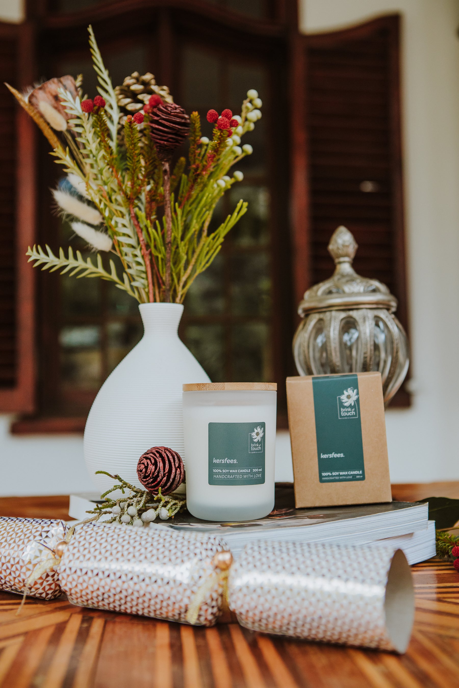Afrikaanse Kers | Kersfees candle by Brink of Touch