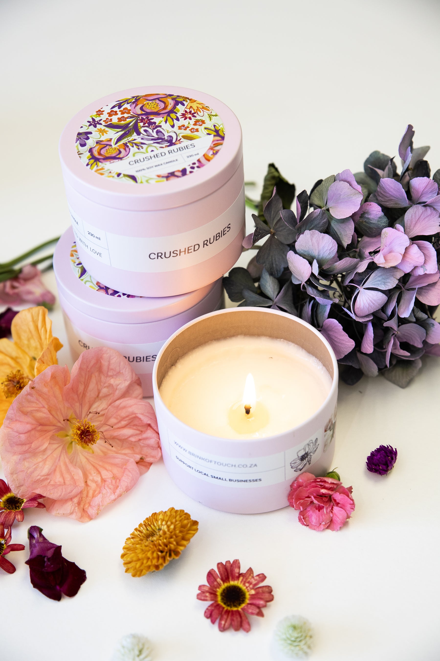 Crushed Rubies candle by Brink of Touch