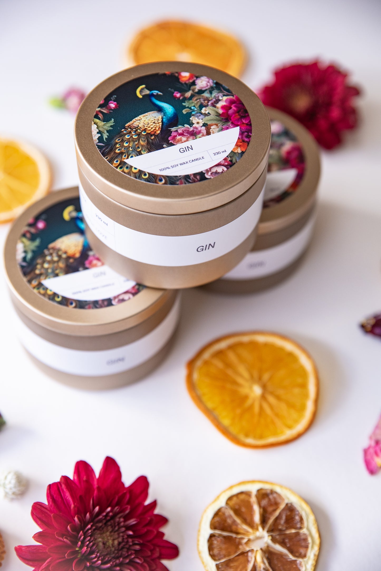 Gin candle - close up