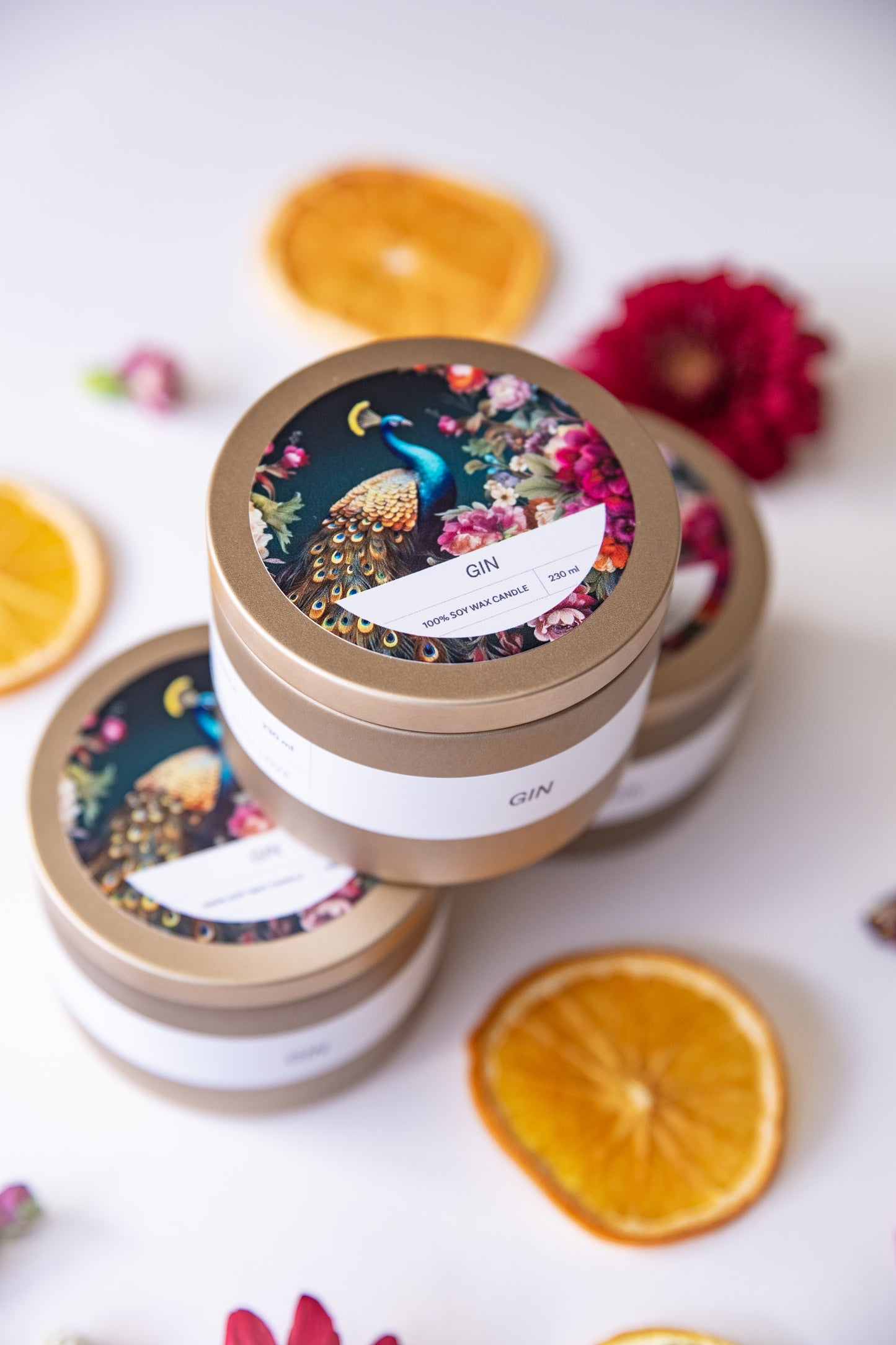 Gin candle - packaging