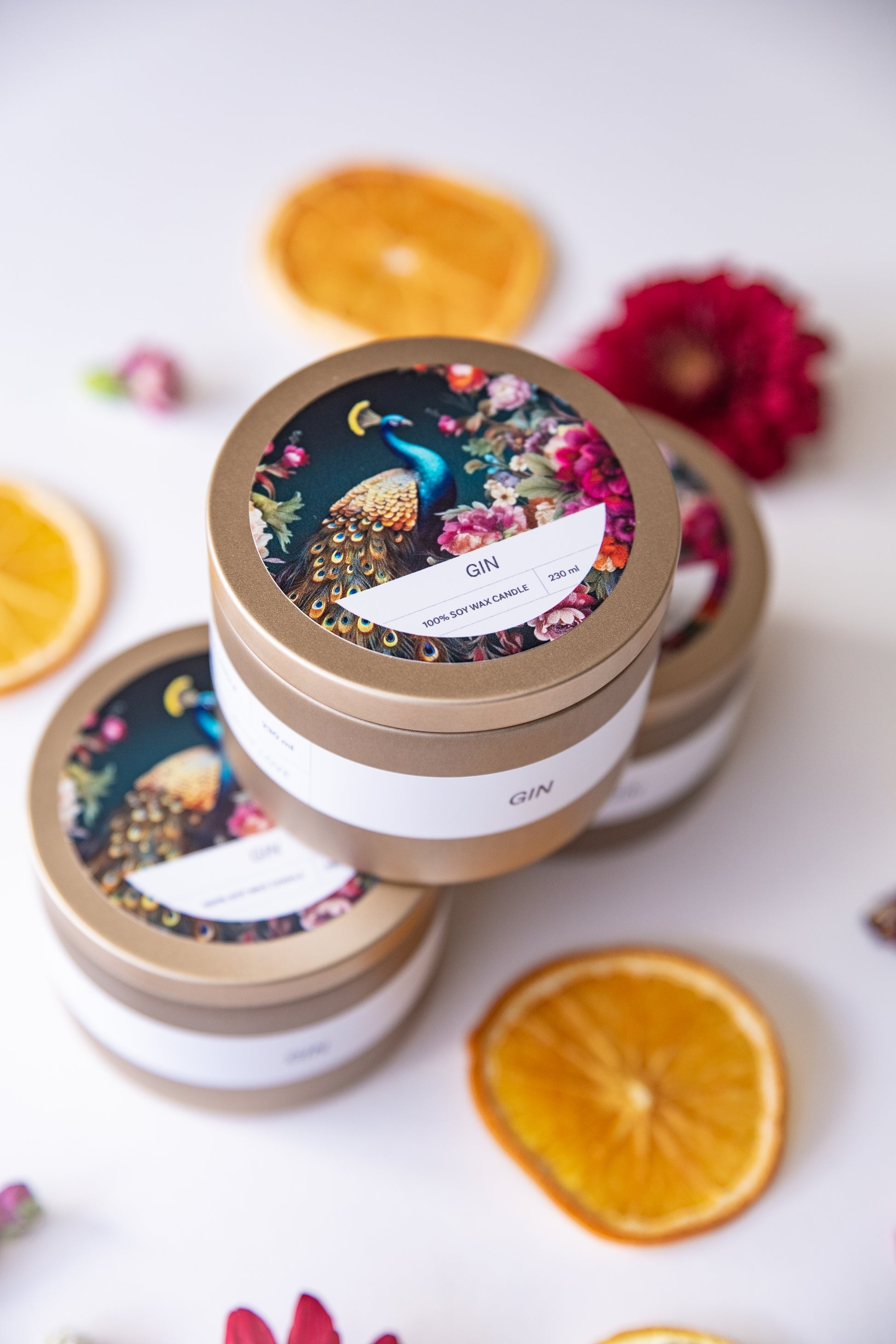 Gin candle - packaging