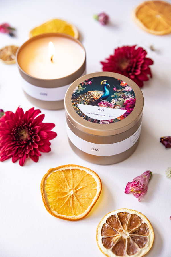 Soy Wax Tin Candle | Gin