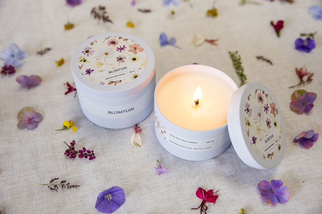 Soy tin candle | Blomtuin