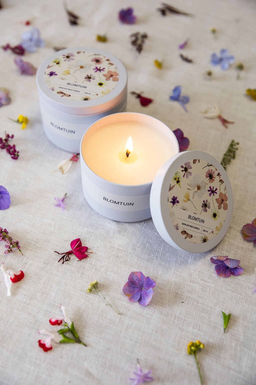 Soy tin candle | Blomtuin