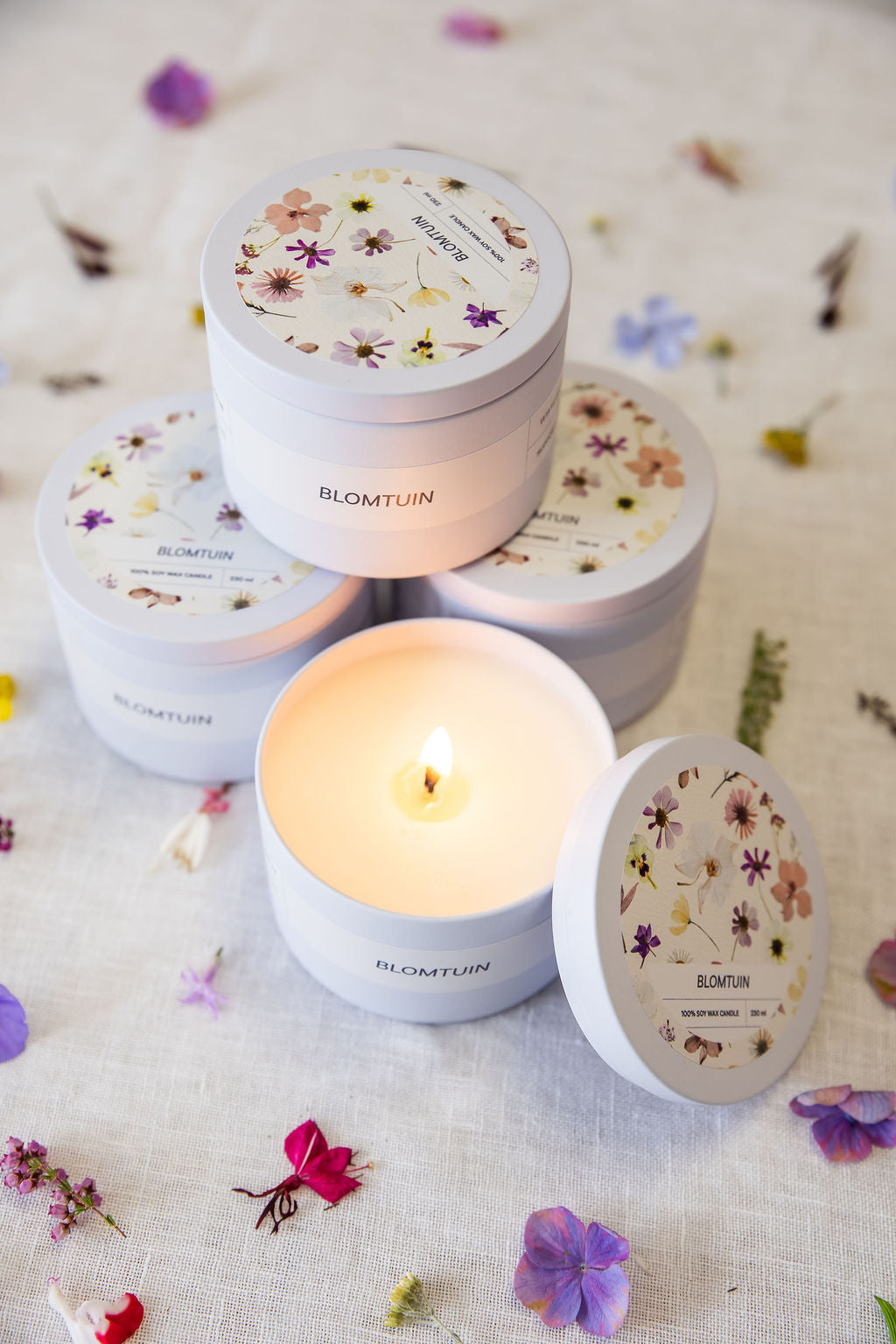 Soy tin candle | Blomtuin