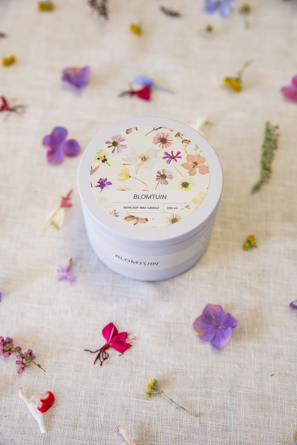 Soy tin candle | Blomtuin