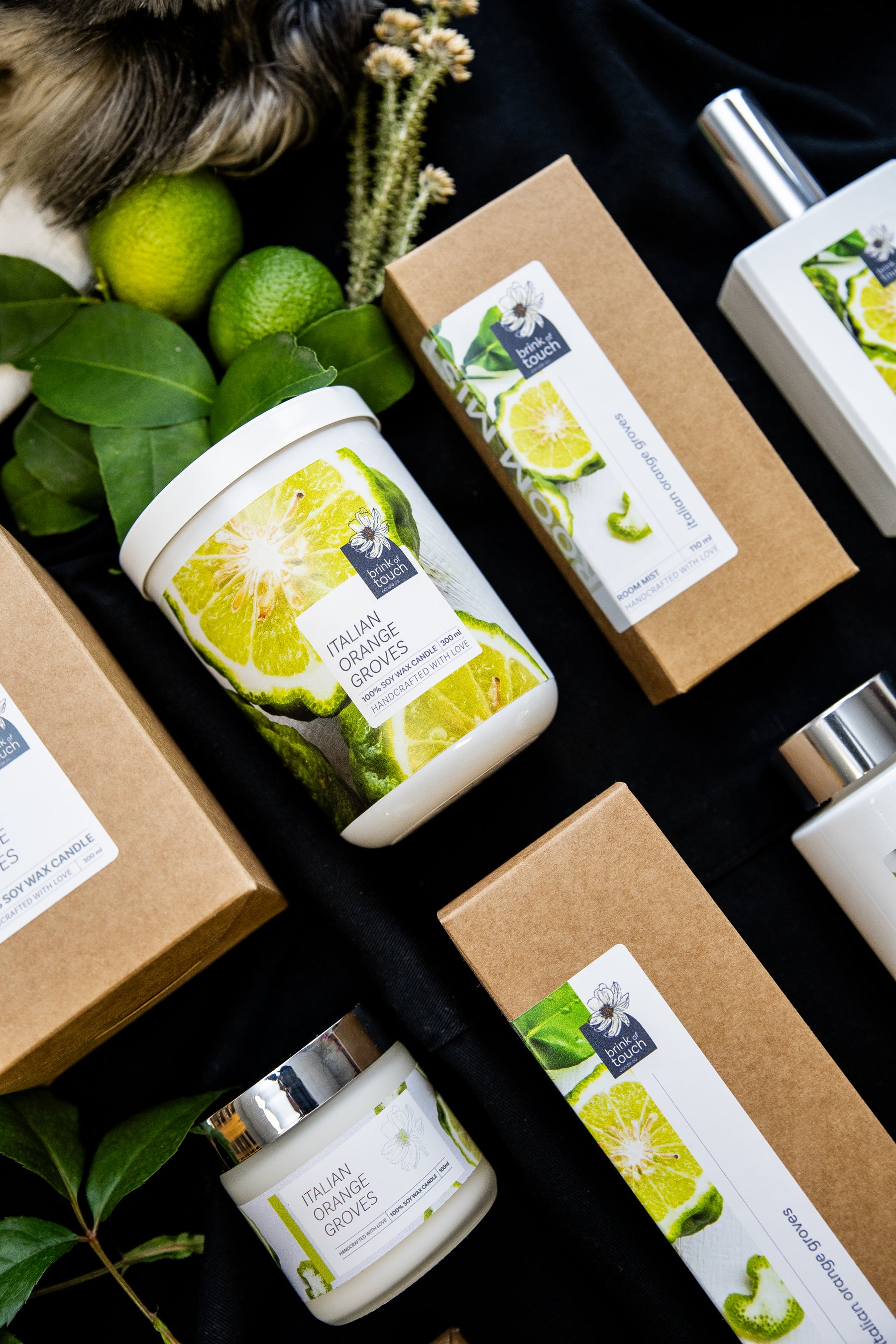 Italian Orange Groves Candle - close up