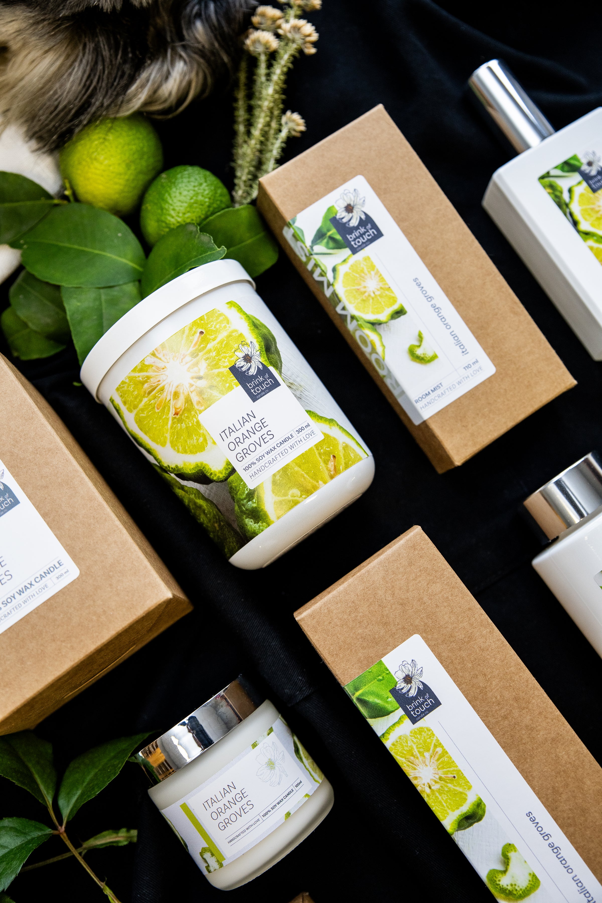 Italian Orange Groves Candle - close up