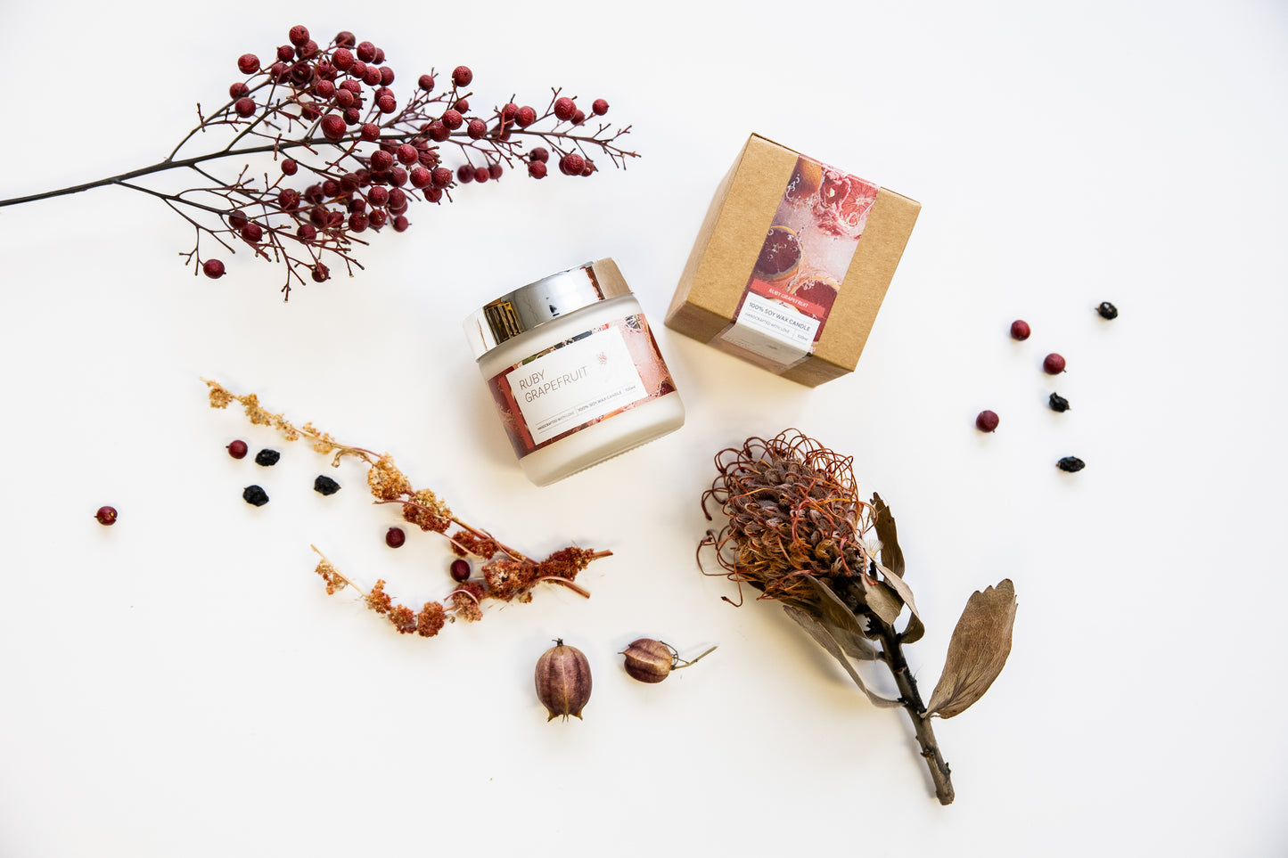 mini candle | ruby grapefruit