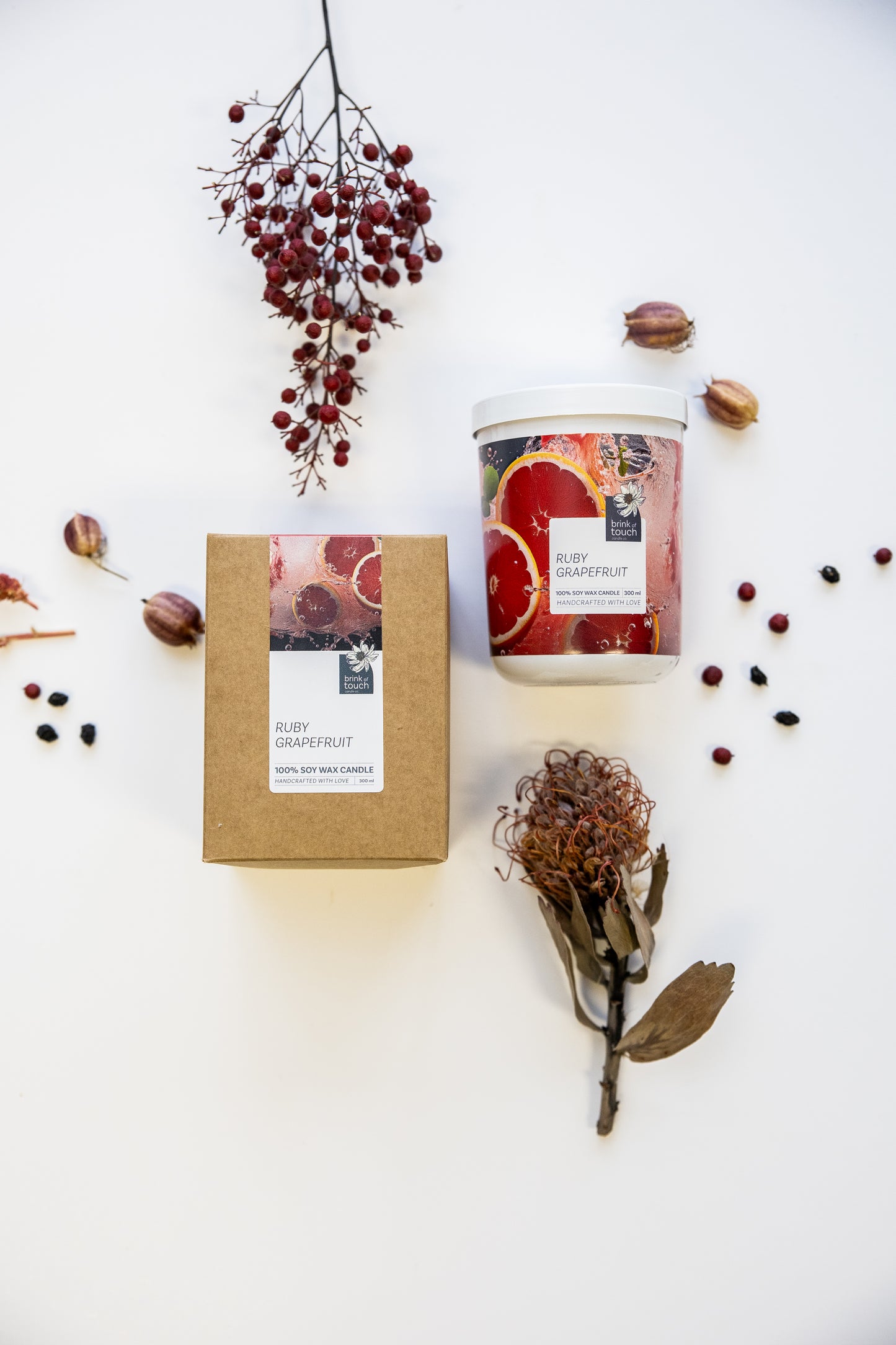 ruby grapefruit candle
