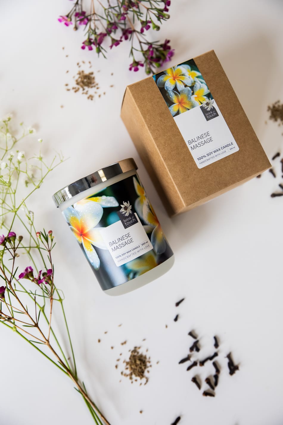 Balinese Massage Candle - close up