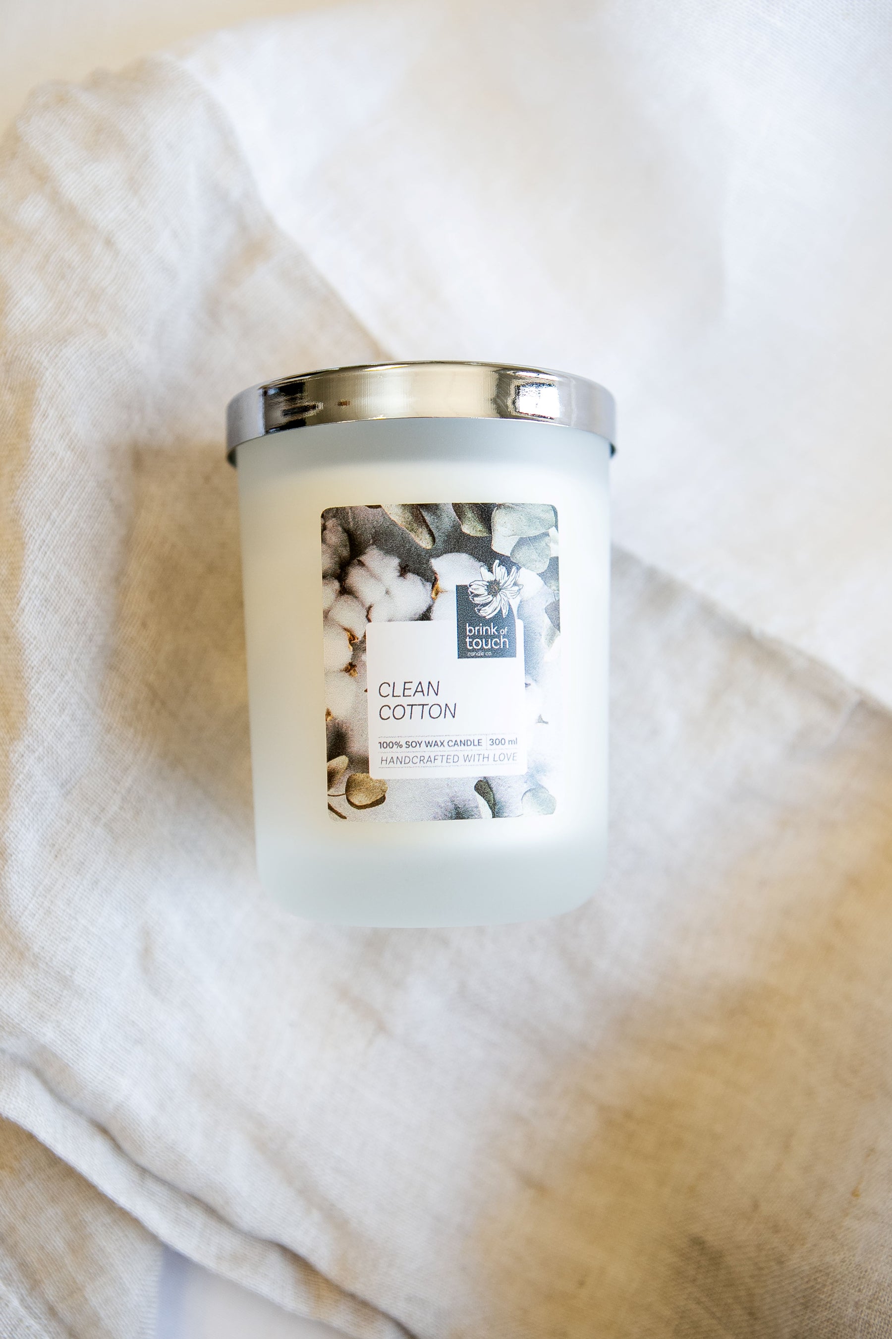 Clean Cotton Candle by Brink of Touch