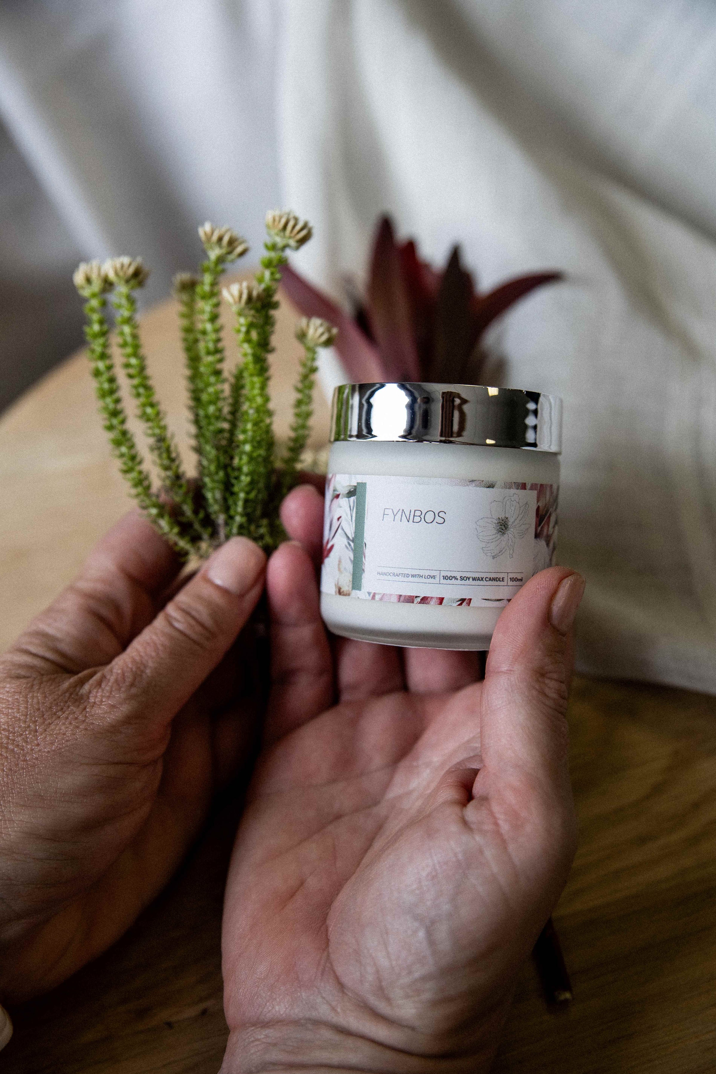 Fynbos mini candle by Brink of Touch