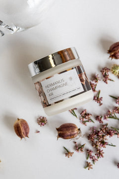 Hermanus Champagne Air mini candle by Brink of Touch