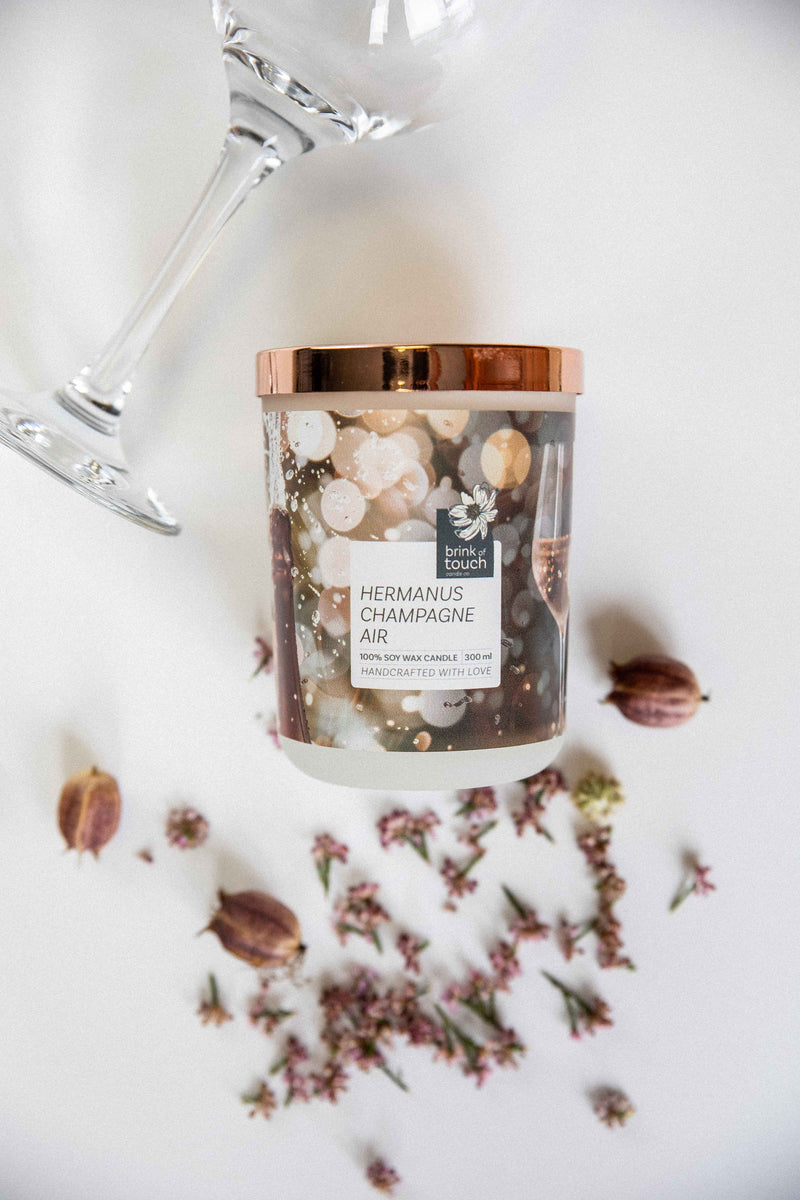 Hermanus Champagne Air Candle by Brink of Touch