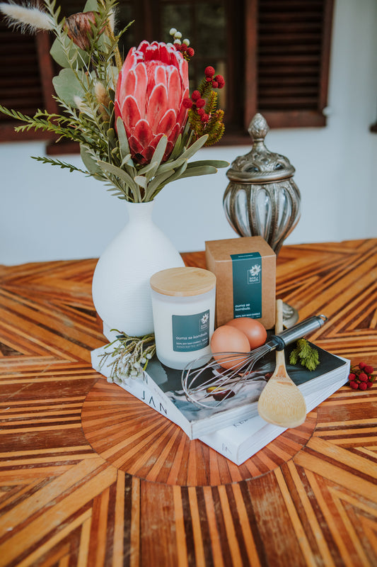 Afrikaanse Kers | Ouma Se Kombuis candle - close up