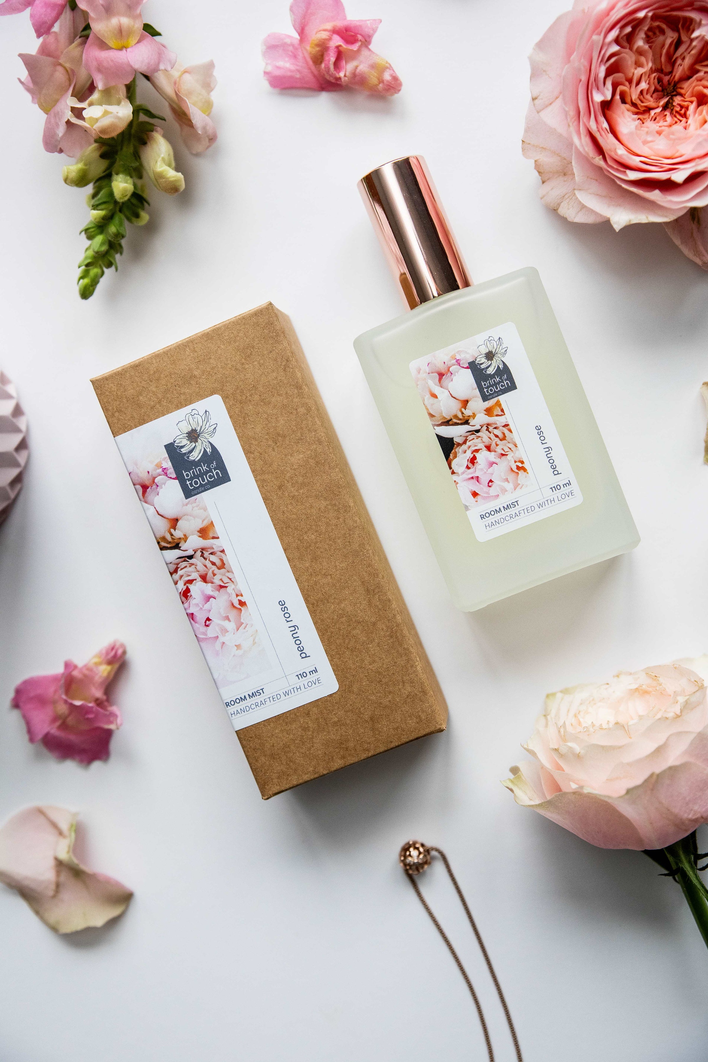 Peony Rose Room Mist - packaging
