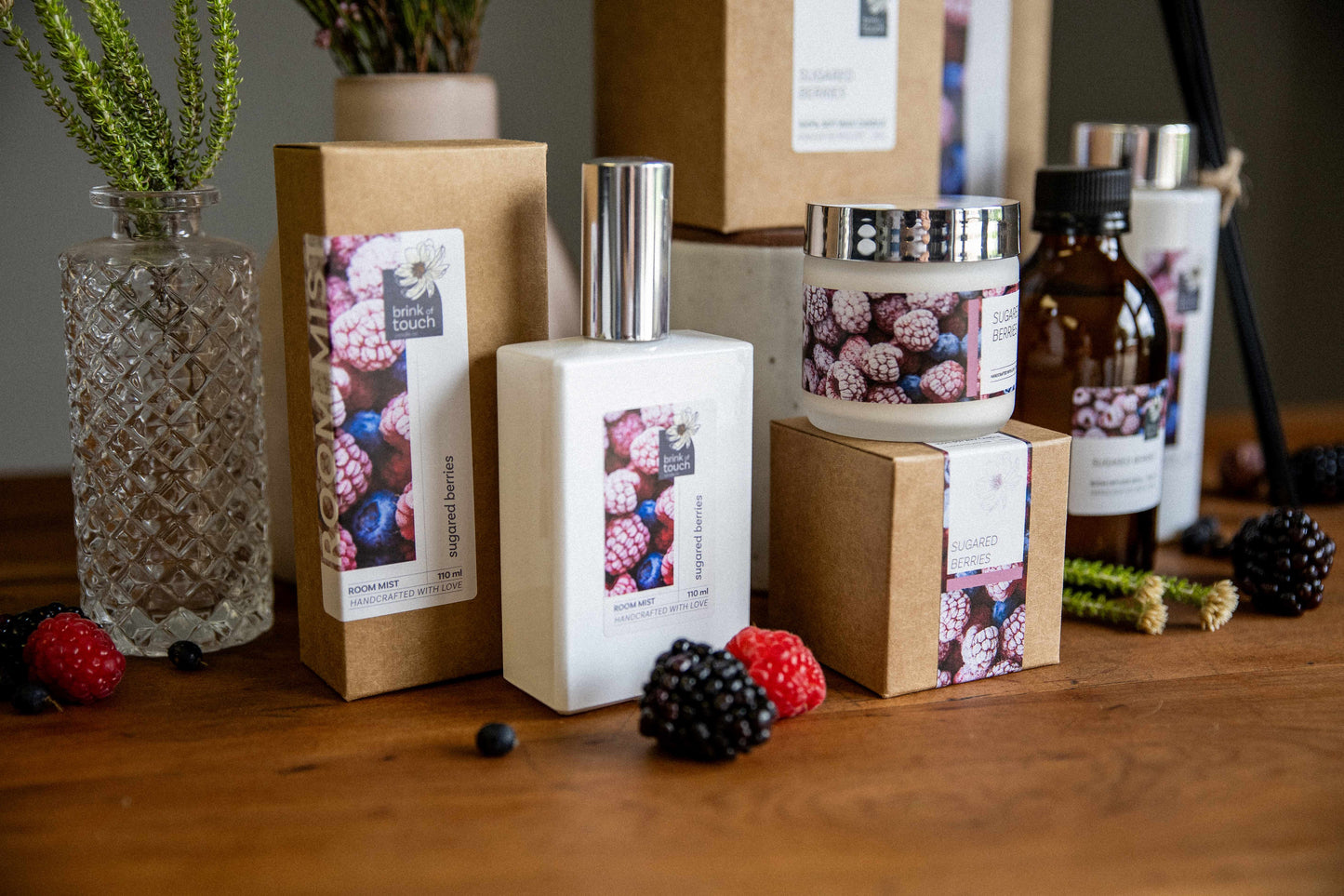 mini candle | sugared berries