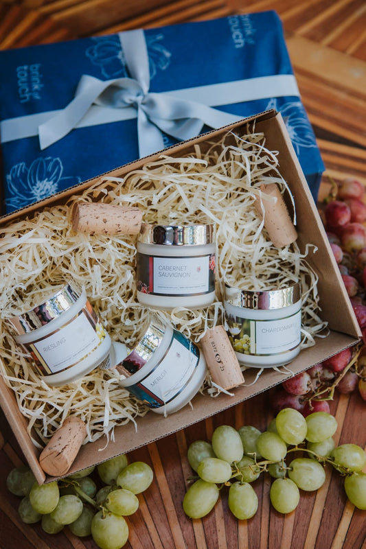 wine gift box | mini candles