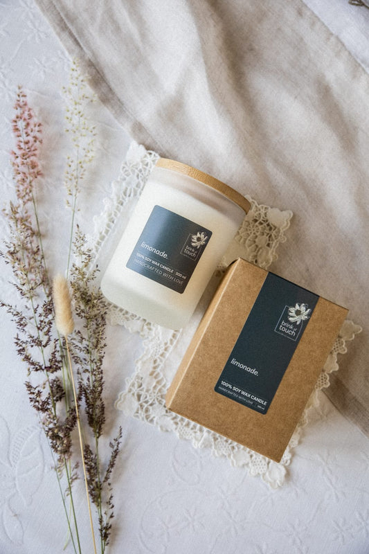 Afrikaanse Kers | Limonade candle - close up