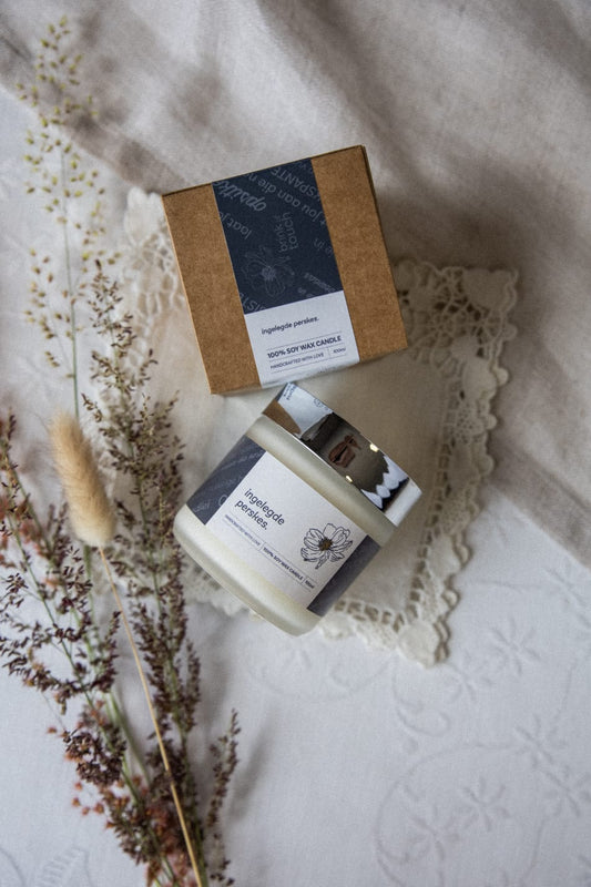 Afrikaanse Klein Kersie | Ingelegde Perskes mini candle - close up