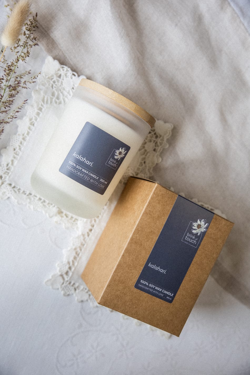Afrikaanse Kers | Kalahari candle - styled shot