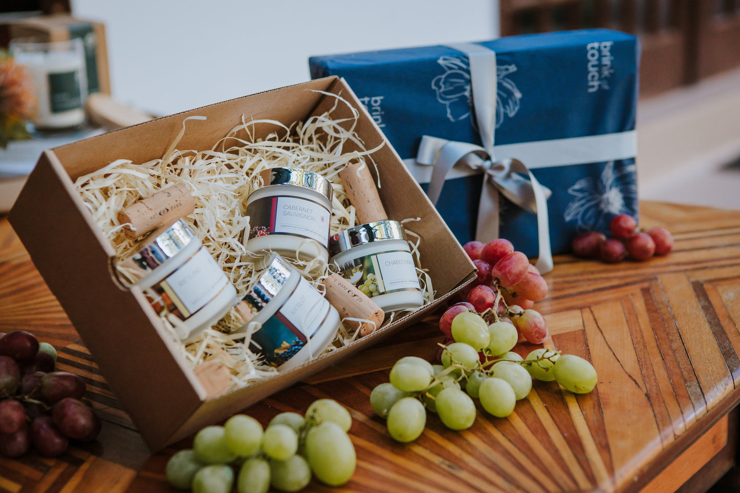 wine gift box | mini candles