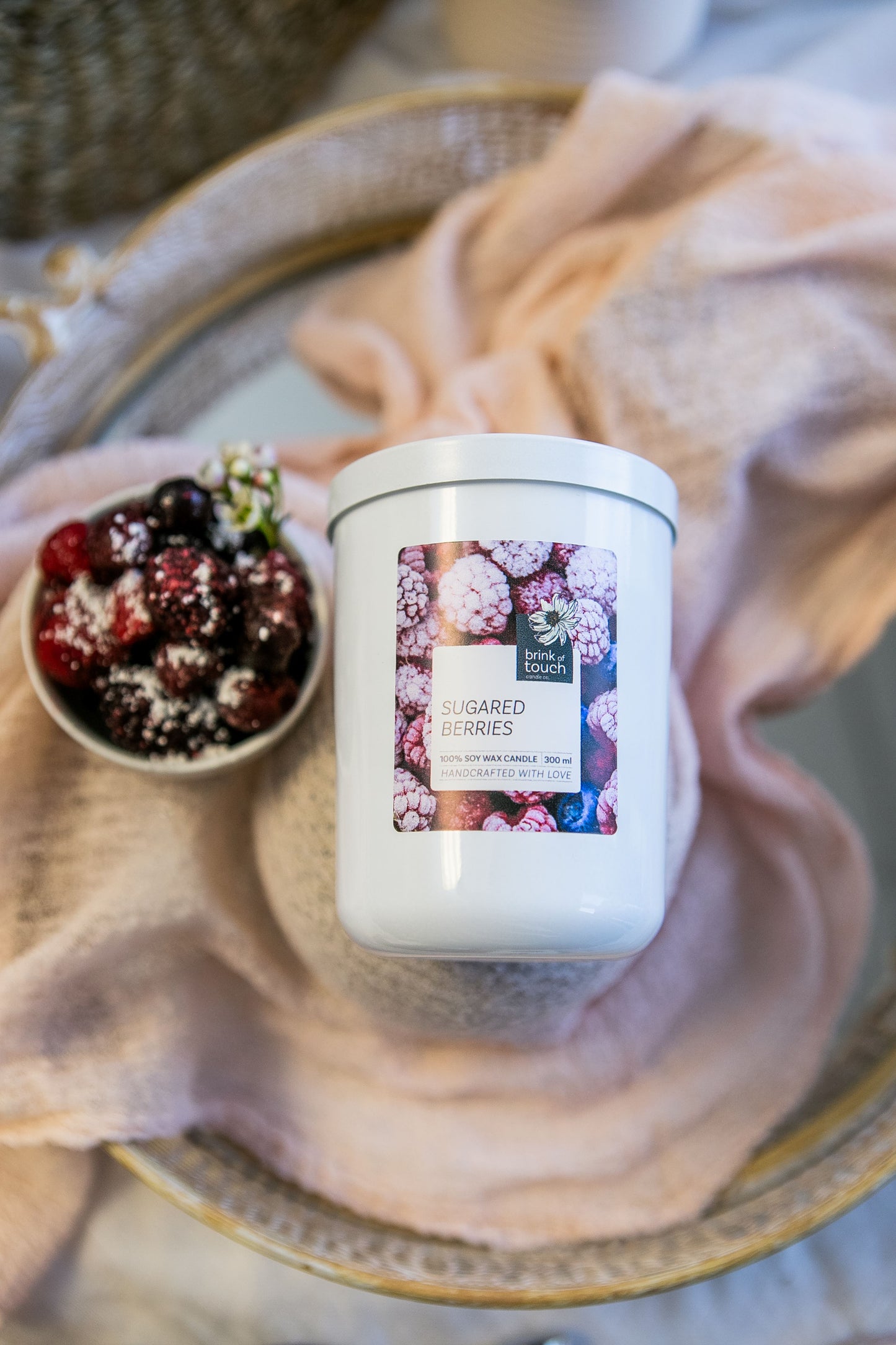 sugared berries candle