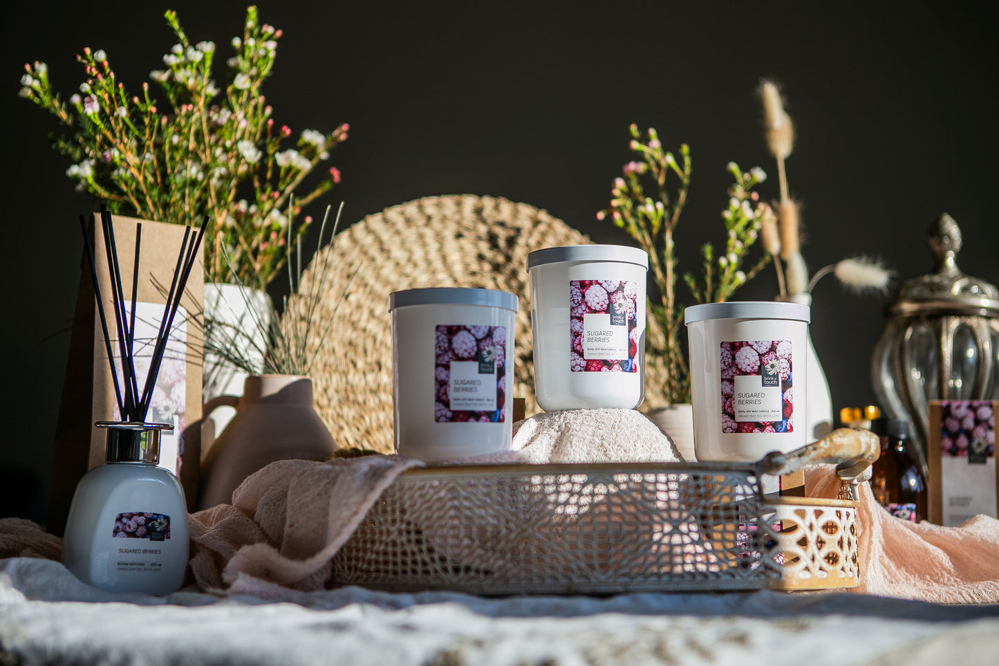 sugared berries candle