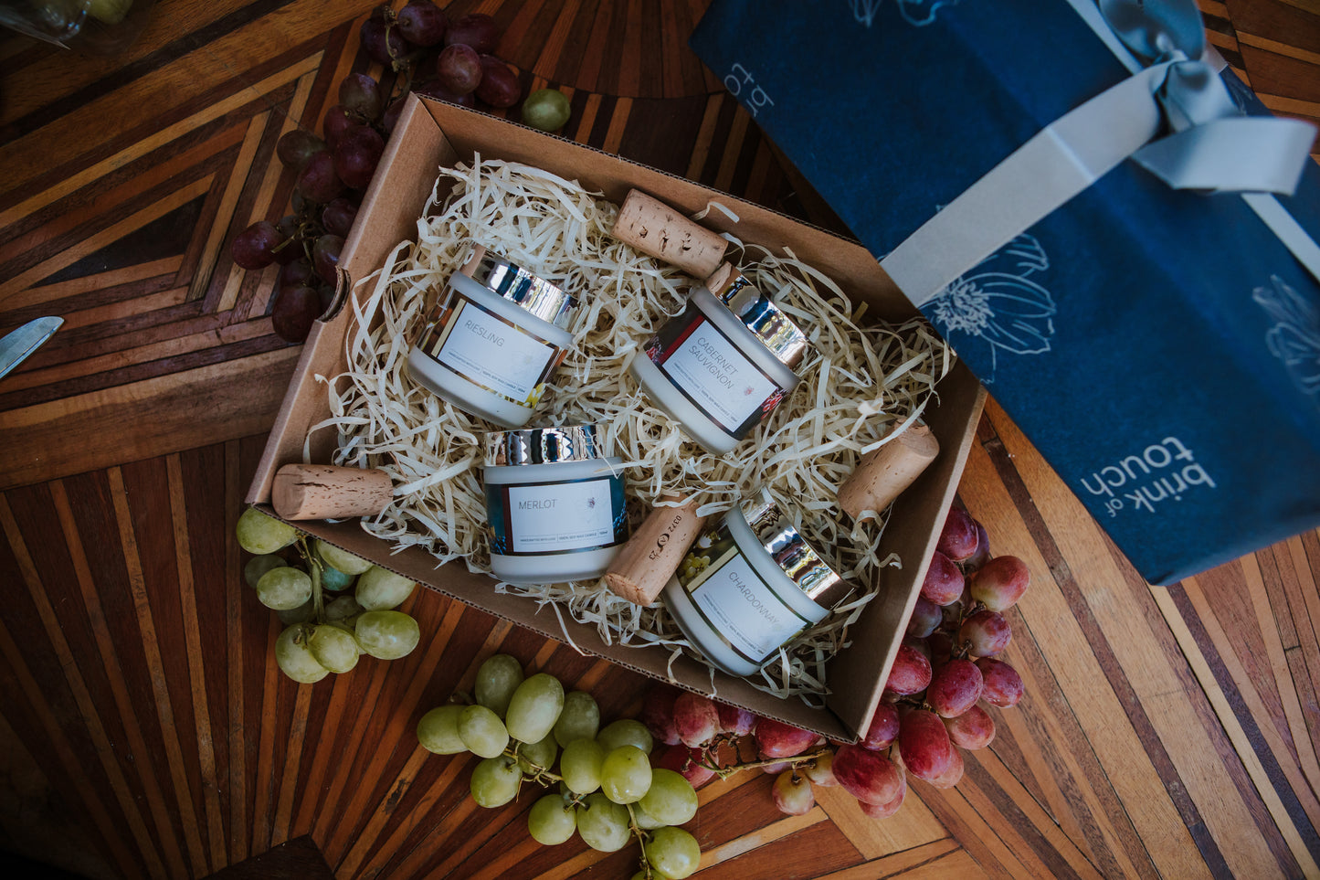 wine gift box | mini candles