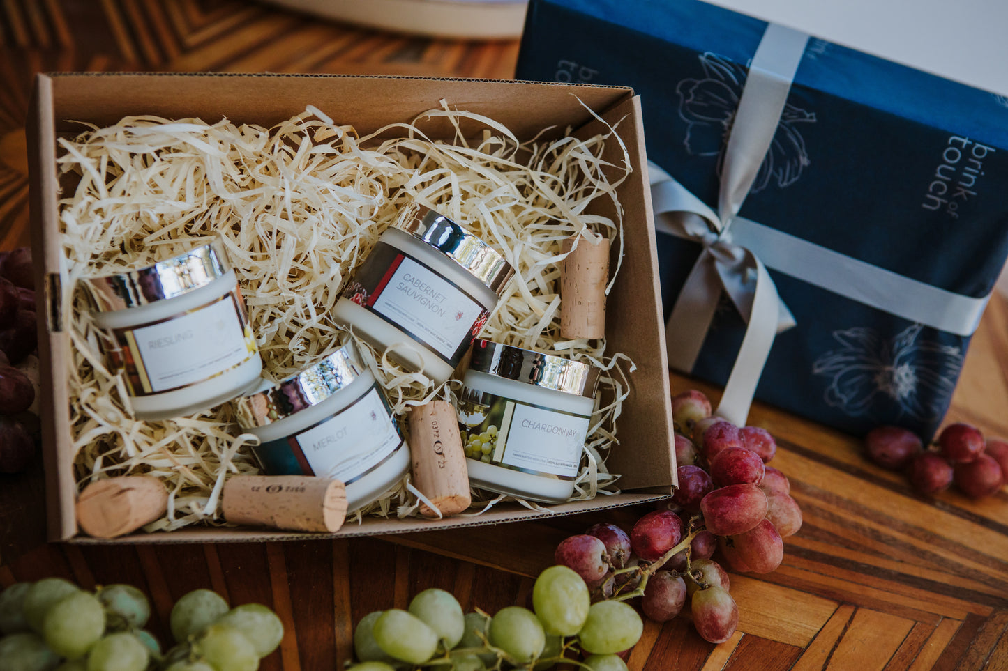 wine gift box | mini candles